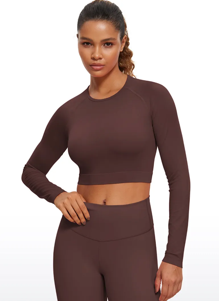 Seamless Slim Fit Cropped Long Sleeve