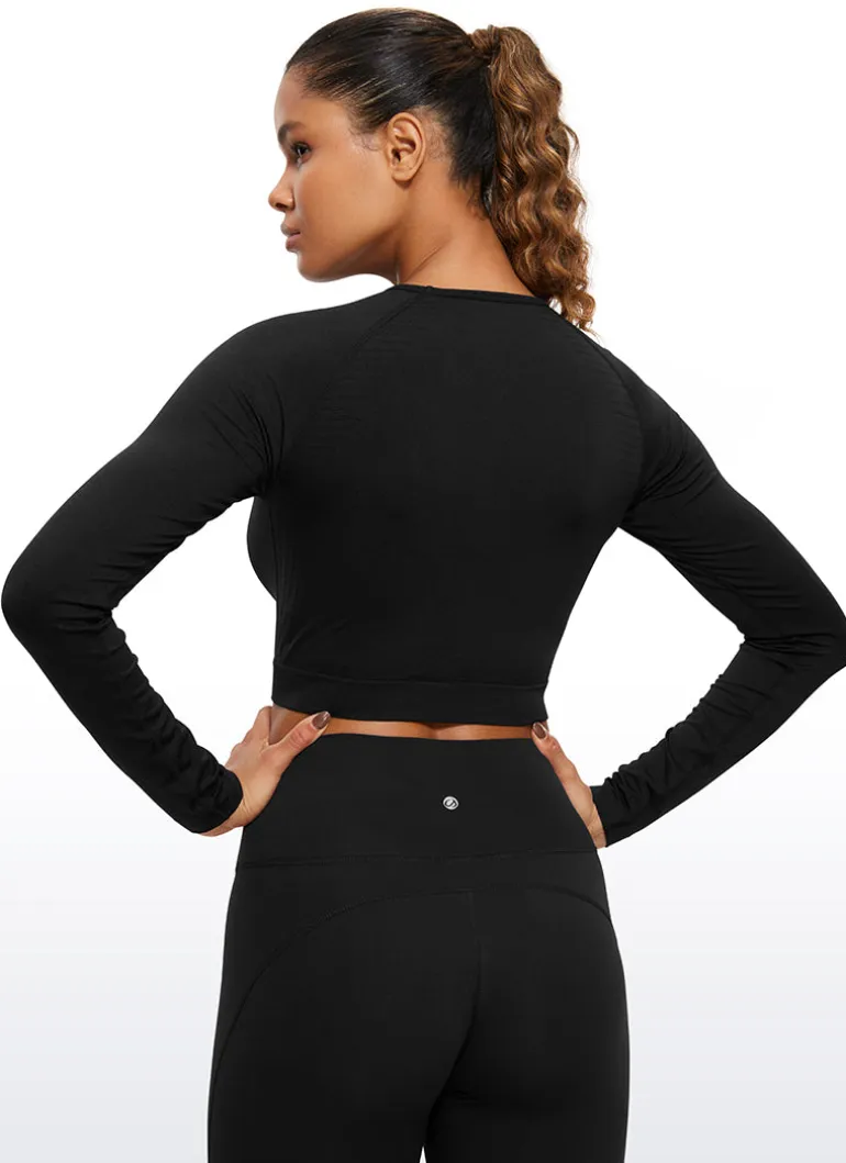 Seamless Slim Fit Cropped Long Sleeve