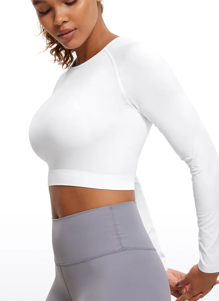 Seamless Slim Fit Cropped Long Sleeve