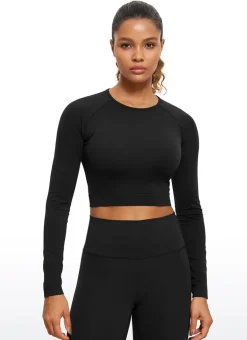 Seamless Slim Fit Cropped Long Sleeve
