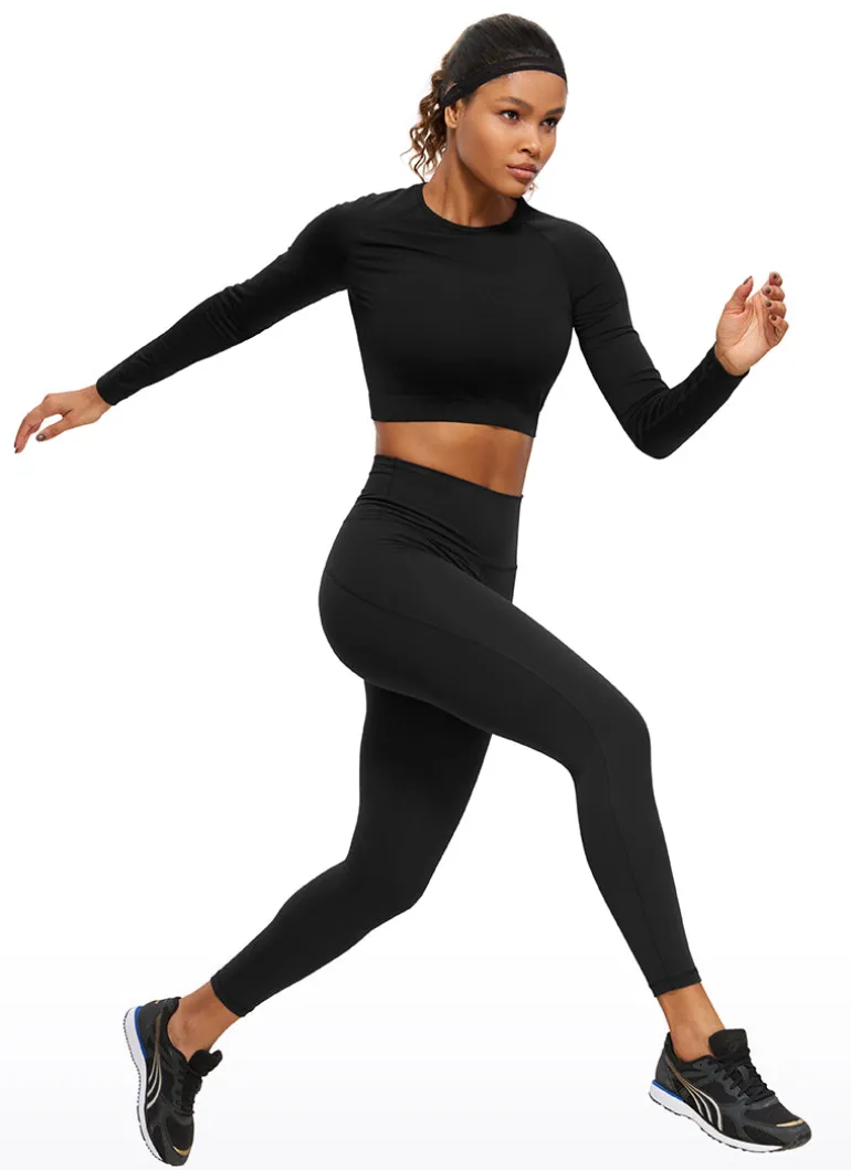 Seamless Slim Fit Cropped Long Sleeve