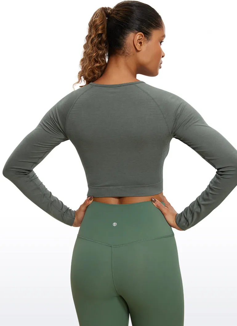 Seamless Slim Fit Cropped Long Sleeve