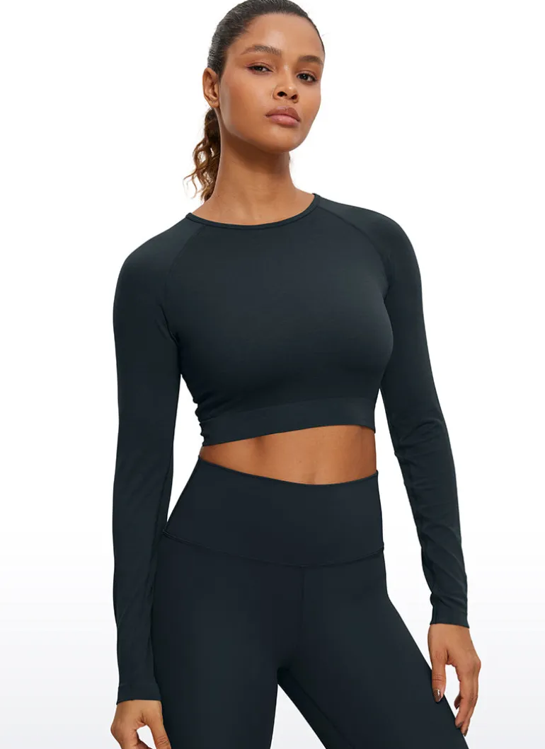 Seamless Slim Fit Cropped Long Sleeve