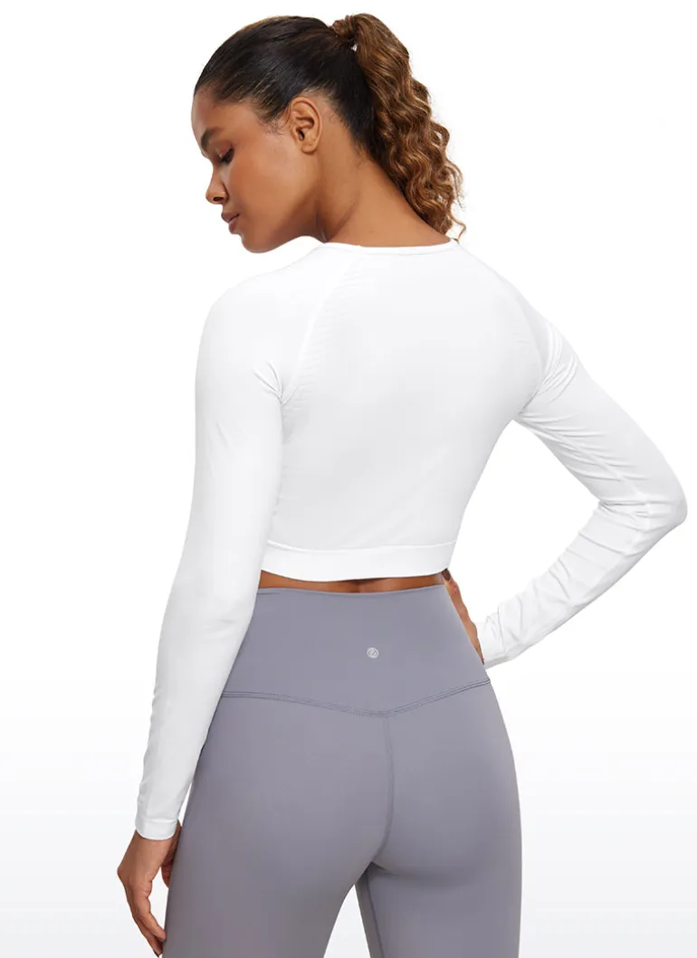 Seamless Slim Fit Cropped Long Sleeve