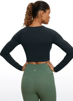 Seamless Slim Fit Cropped Long Sleeve