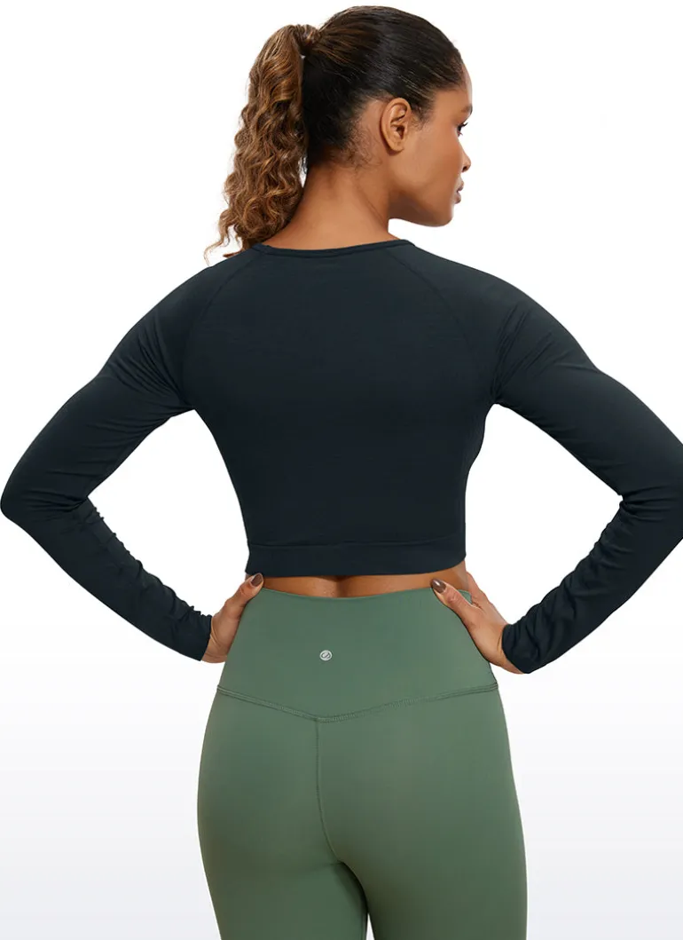 Seamless Slim Fit Cropped Long Sleeve