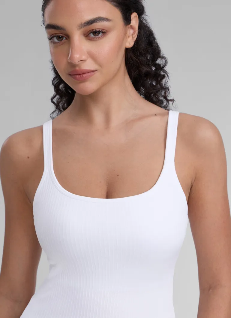 Seamless U Back Built in Bra Tank