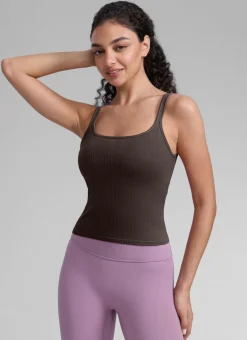 Seamless U Back Built in Bra Tank