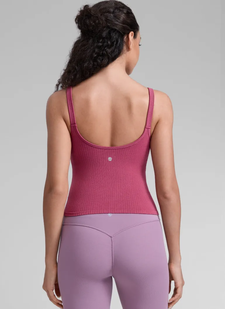 Seamless U Back Built in Bra Tank