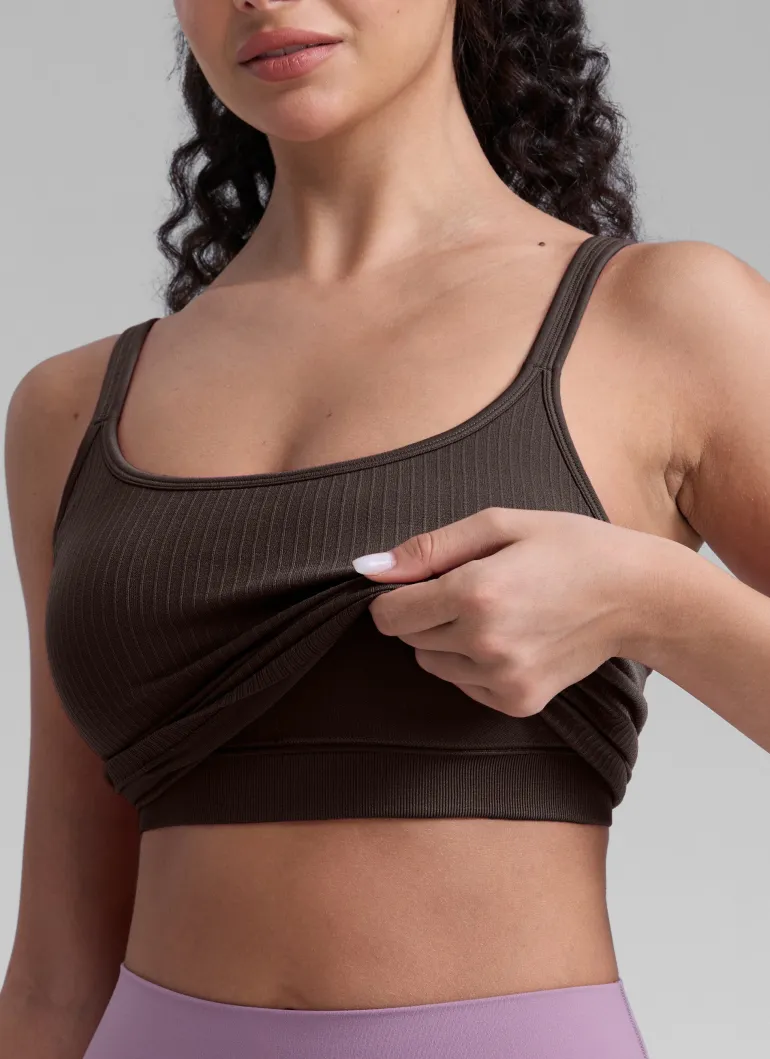 Seamless U Back Built in Bra Tank