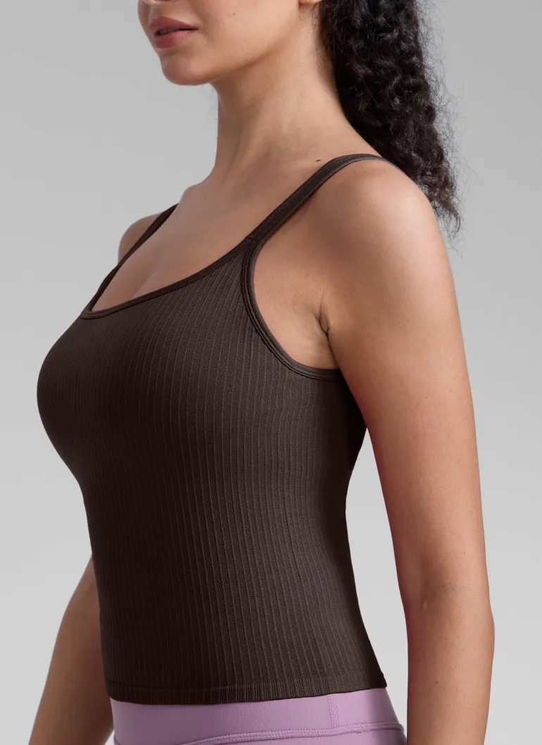 Seamless U Back Built in Bra Tank