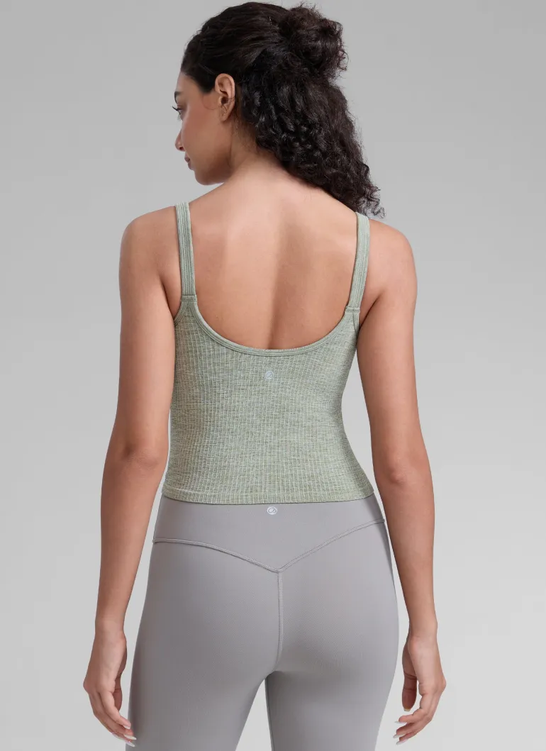 Seamless U Back Built in Bra Tank