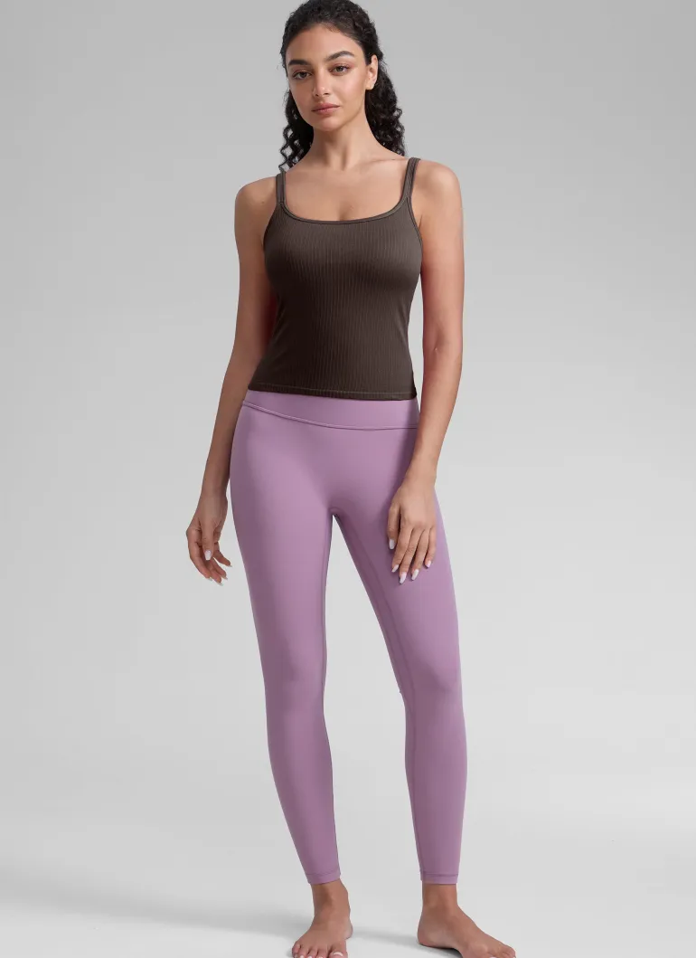 Seamless U Back Built in Bra Tank