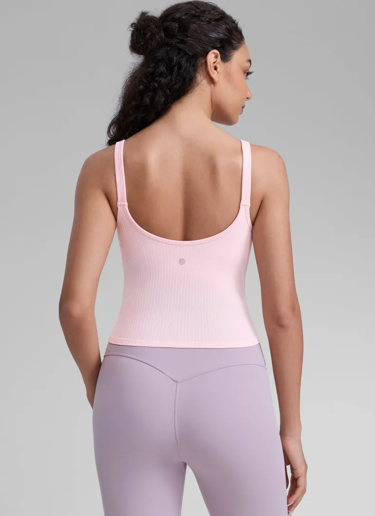 Seamless U Back Built in Bra Tank