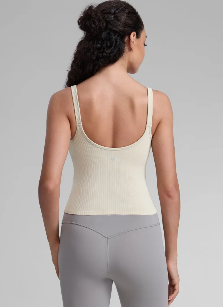 Seamless U Back Built in Bra Tank