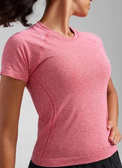 Seamless Waist Length Crewneck Short Sleeve
