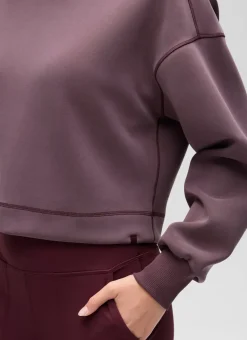 SoftAura Cropped Pullover Hoodie