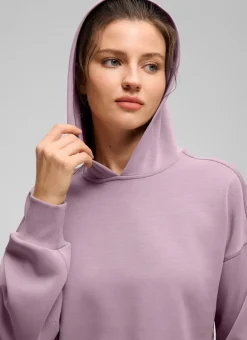 SoftAura Cropped Pullover Hoodie