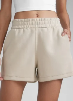 SoftAura Drawstring Pocket Sweat Shorts 4”
