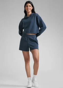 SoftAura Drawstring Pocket Sweat Shorts 4”