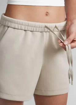 SoftAura Drawstring Pocket Sweat Shorts 4”