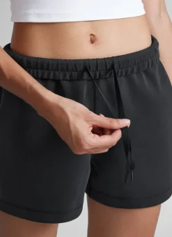 SoftAura Drawstring Pocket Sweat Shorts 4”