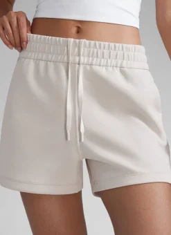 SoftAura Drawstring Pocket Sweat Shorts 4”