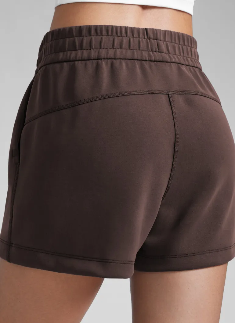 SoftAura Drawstring Pocket Sweat Shorts 4”