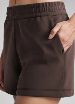 SoftAura Drawstring Pocket Sweat Shorts 4”
