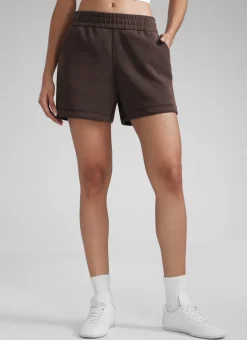 SoftAura Drawstring Pocket Sweat Shorts 4”