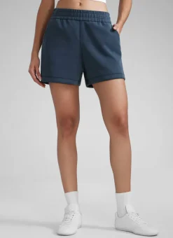 SoftAura Drawstring Pocket Sweat Shorts 4”
