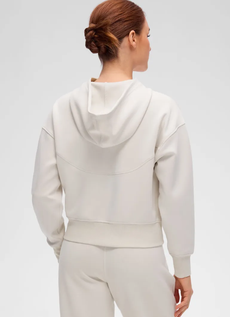 SoftAura Full Zip Waist Length Hoodie