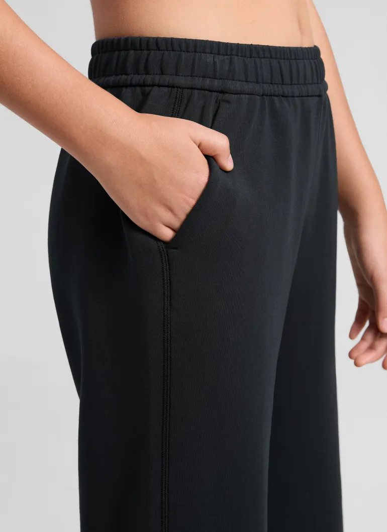 SoftAura Girls High Rise Wide Leg Sweatpant