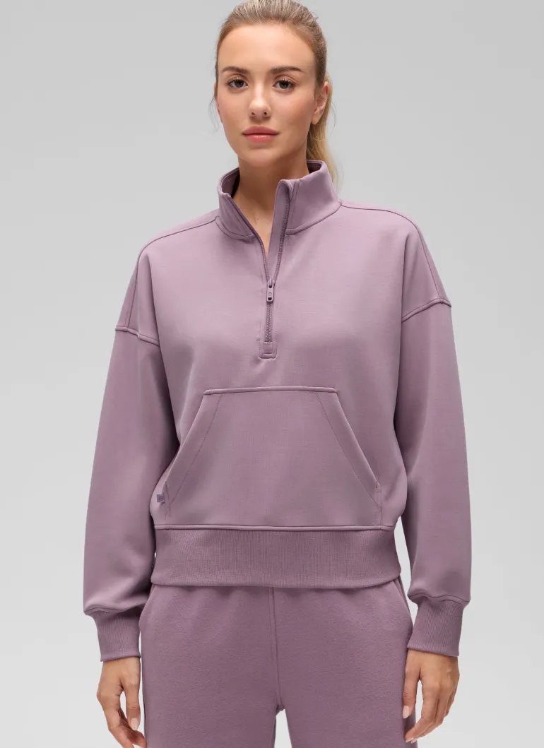 SoftAura Half Zip Pullover Sweatshirt