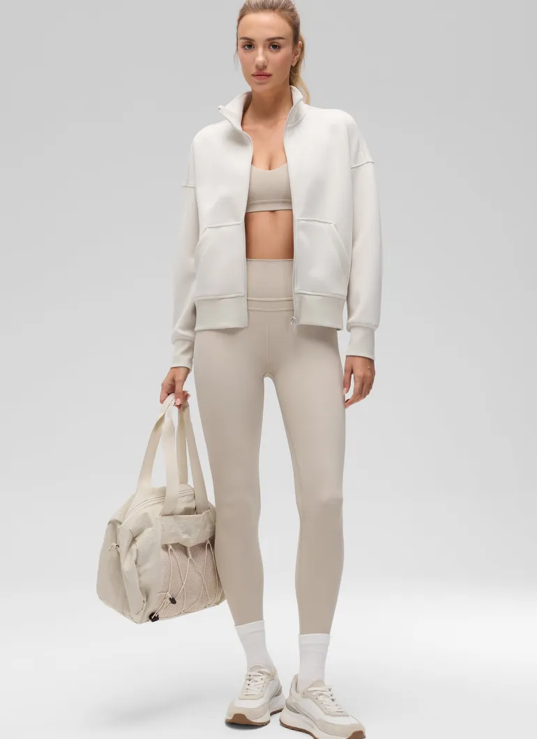 SoftAura High Mock Neck Full Zip Jacket