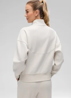 SoftAura High Mock Neck Full Zip Jacket