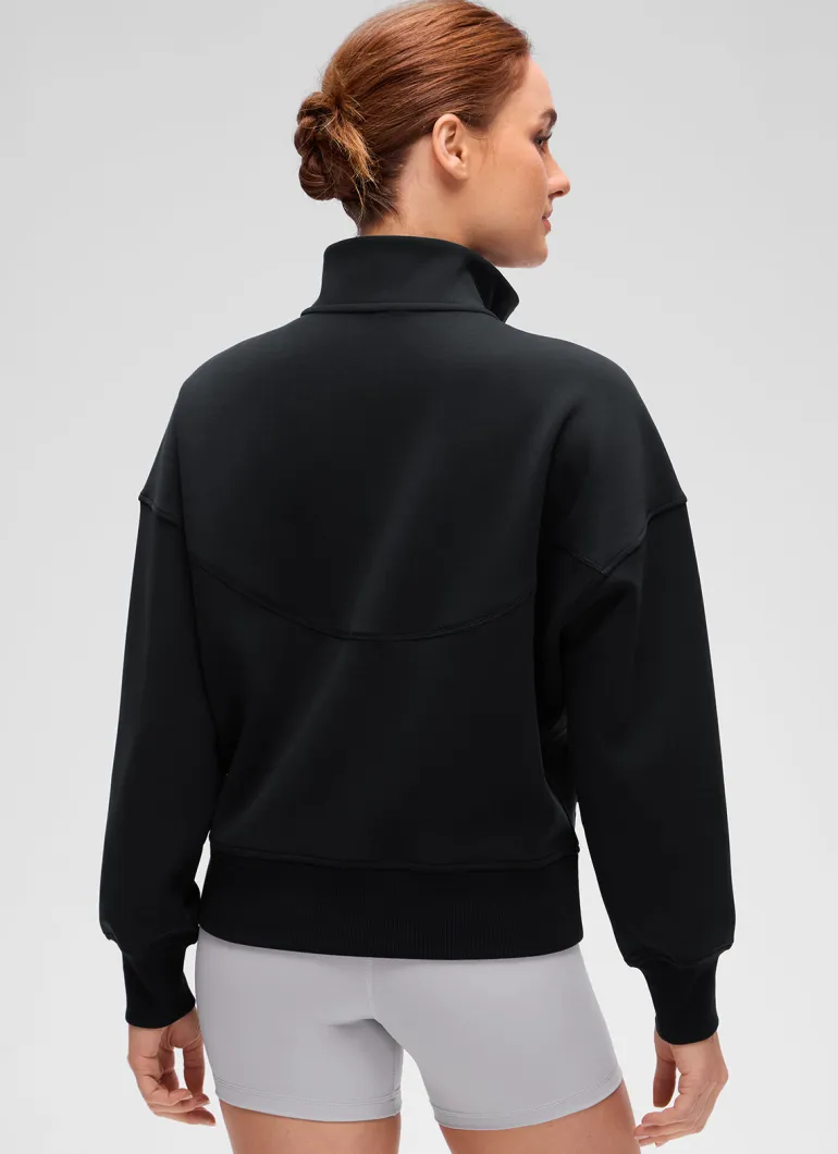 SoftAura High Mock Neck Full Zip Jacket