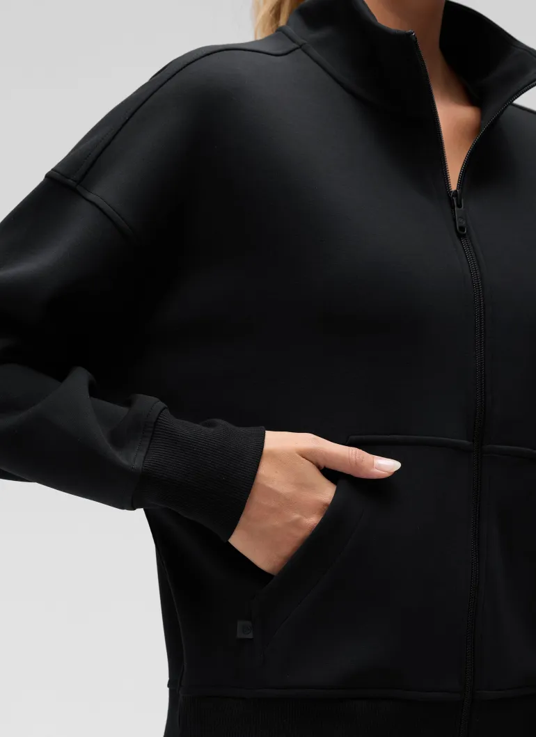 SoftAura High Mock Neck Full Zip Jacket