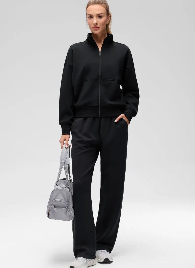 SoftAura High Mock Neck Full Zip Jacket