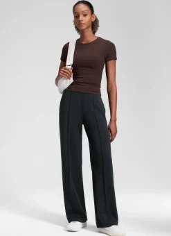SoftAura Pintuck Straight Leg Sweatpant 30