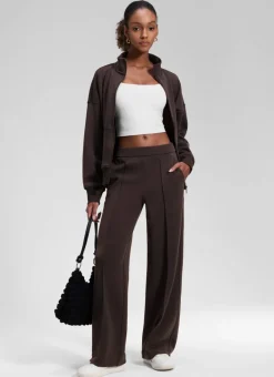 SoftAura Pintuck Straight Leg Sweatpant 30