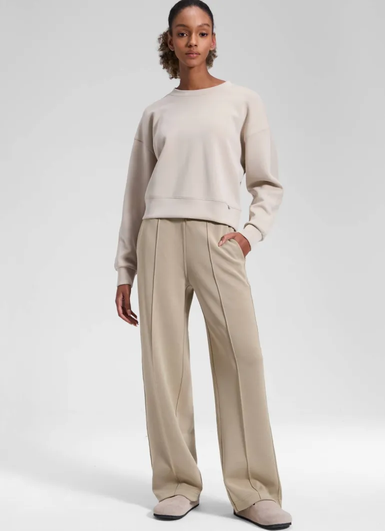 SoftAura Pintuck Straight Leg Sweatpant 30"