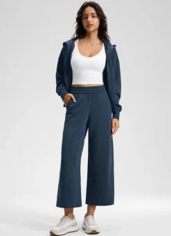 SoftAura Wide Leg Cropped Sweatpant 25