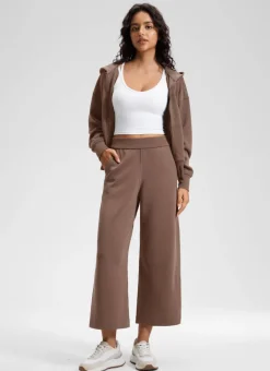 SoftAura Wide Leg Cropped Sweatpant 25