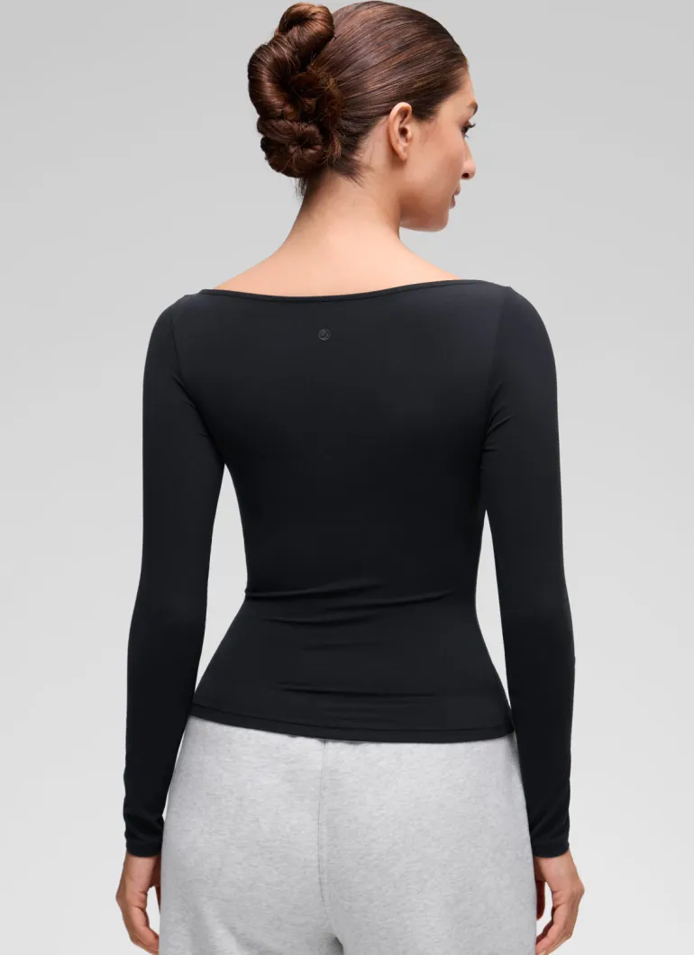 Softembrace Boat Neck Long Sleeve