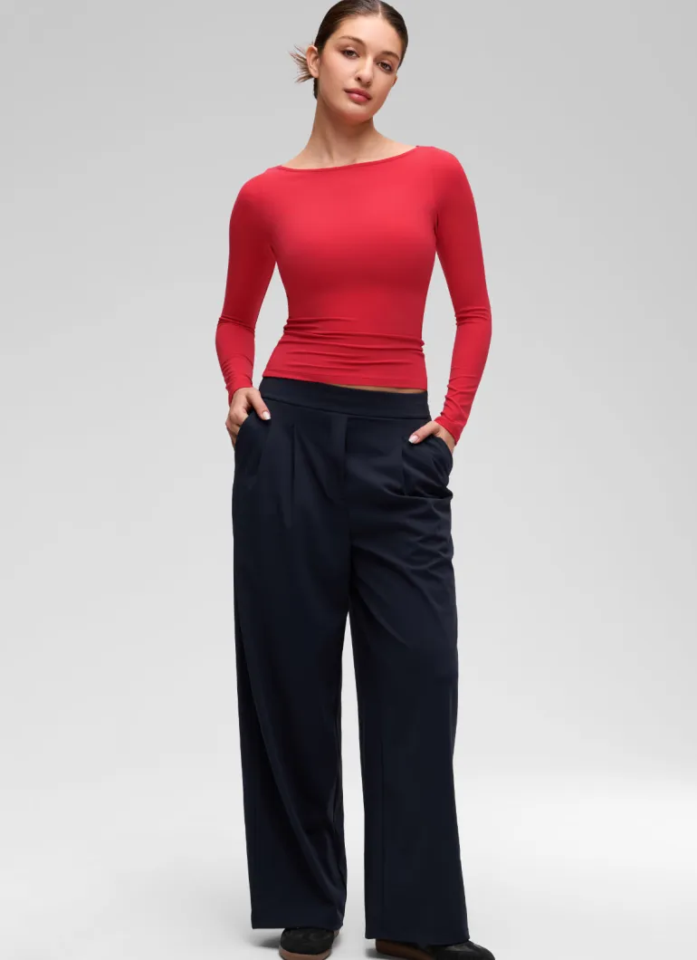 Softembrace Boat Neck Long Sleeve