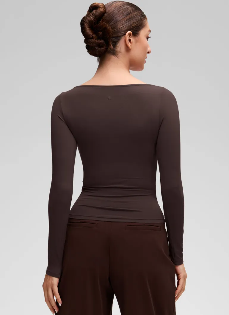 Softembrace Boat Neck Long Sleeve