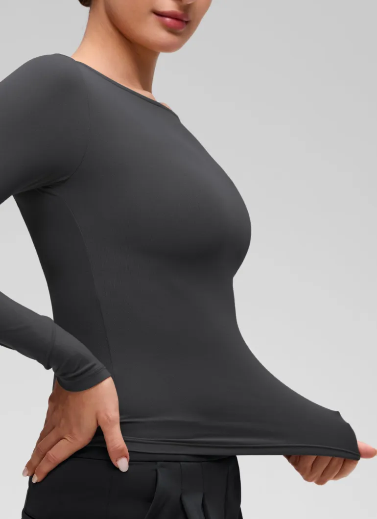 Softembrace Boat Neck Long Sleeve