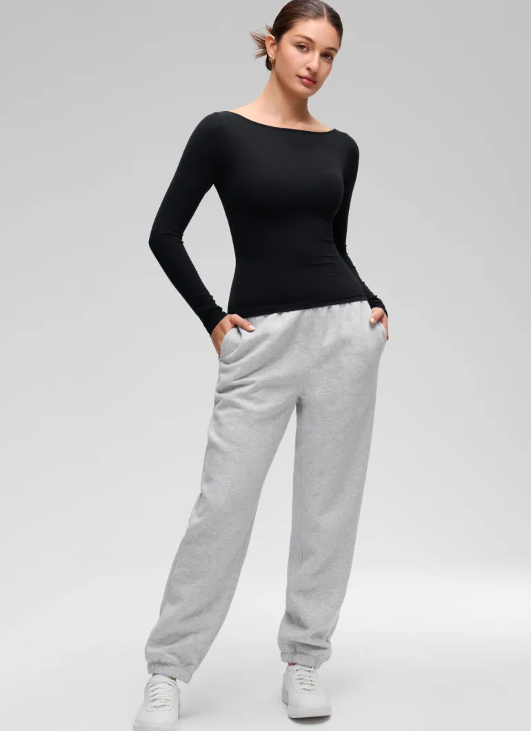 Softembrace Boat Neck Long Sleeve