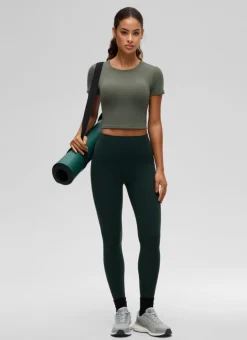 Softembrace Crewneck Cropped Short Sleeve
